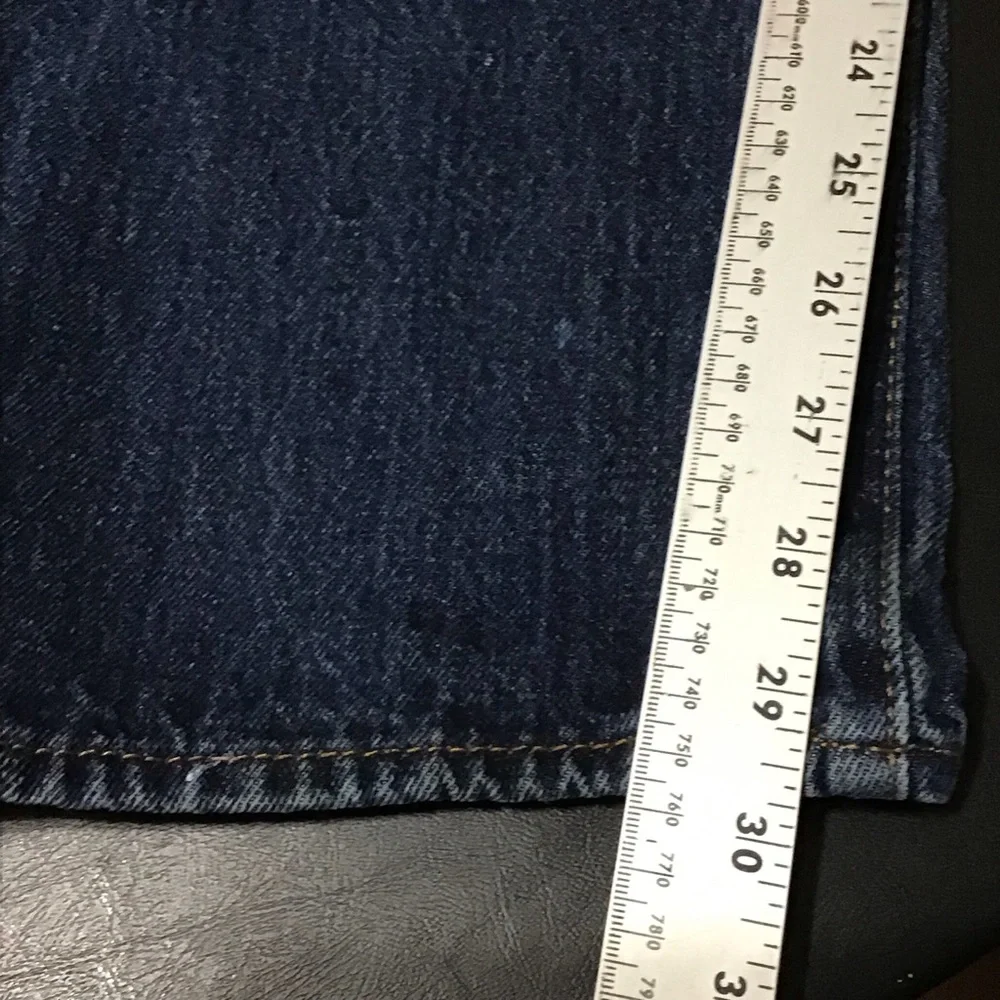 Levi's 501 Button Fly Jeans Dark Wash Straight Men's 36 X 32